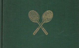 Green book with gold tennis raquette set 